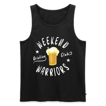 Weekend Beer Club - Men's Premium Organic Tank Top - black - Front - AI Model Male 178 light (178cm)