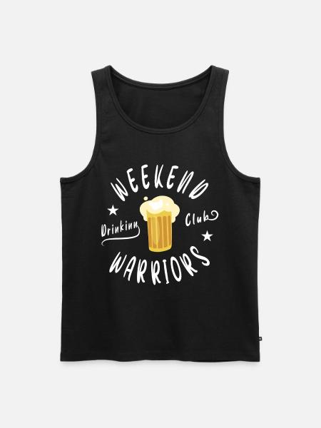 Weekend Beer Club - Men's Premium Organic Tank Top - black