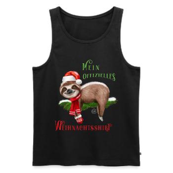 Offizielles Weihnachtsshirt Weihnachtsoutfit - Männer Premium Bio Tank Top - Schwarz - Vorne - AI Model Male 178 light (178cm)
