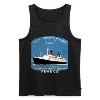 LINER FRANCE CREATION Louis RUNEMBERG © Adagp - Men's Premium Organic Tank Top - black - Front - Michal (187cm)