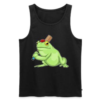 Grenouille Grillon Chauve-souris de cricket - Débardeur bio Premium Homme - noir - Devant - Michal (187cm)