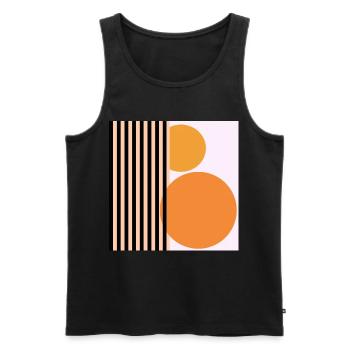 Geometry Abstract Art - Men's Premium Organic Tank Top - black - Front - Michal (187cm)