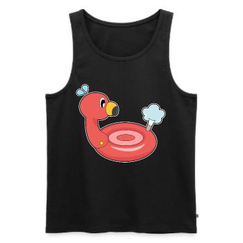 Flamingo Air Mattress - Men's Premium Organic Tank Top - black - Front - AI Model Male 178 light (178cm)