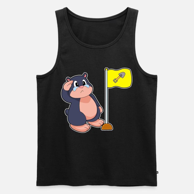 Mole flag - Men's Premium Organic Tank Top - black