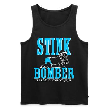 Stink Bomber On The Road Bébé Garçon Garçon Couche Bleu - Débardeur bio Premium Homme - noir - Devant - Michal (187cm)