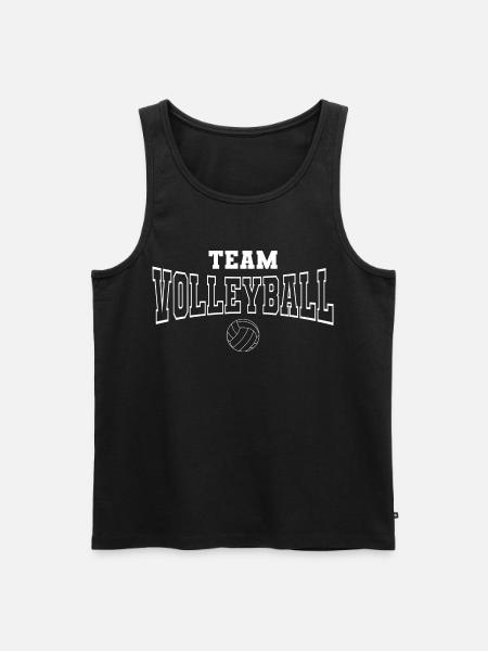 Volleyball Team - Men's Premium Organic Tank Top - black