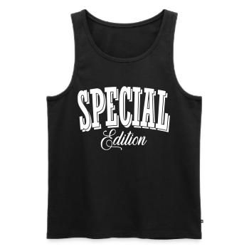 special edition tuner shirt - Männer Premium Bio Tank Top - Schwarz - Vorne - AI Model Male 178 light (178cm)