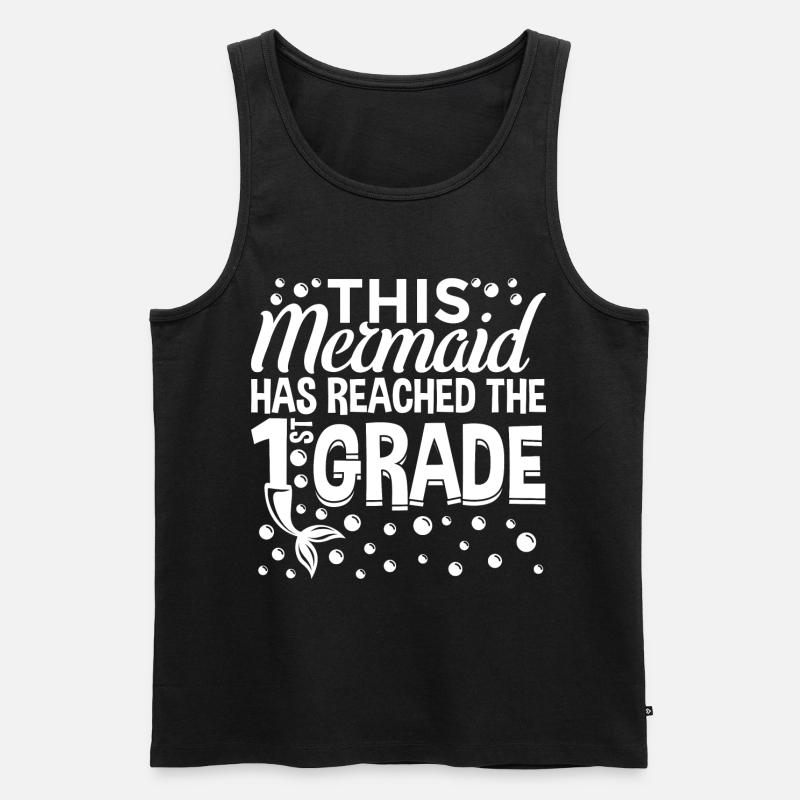 Schülerin 1. Klasse - Männer Premium Bio Tank Top - Schwarz