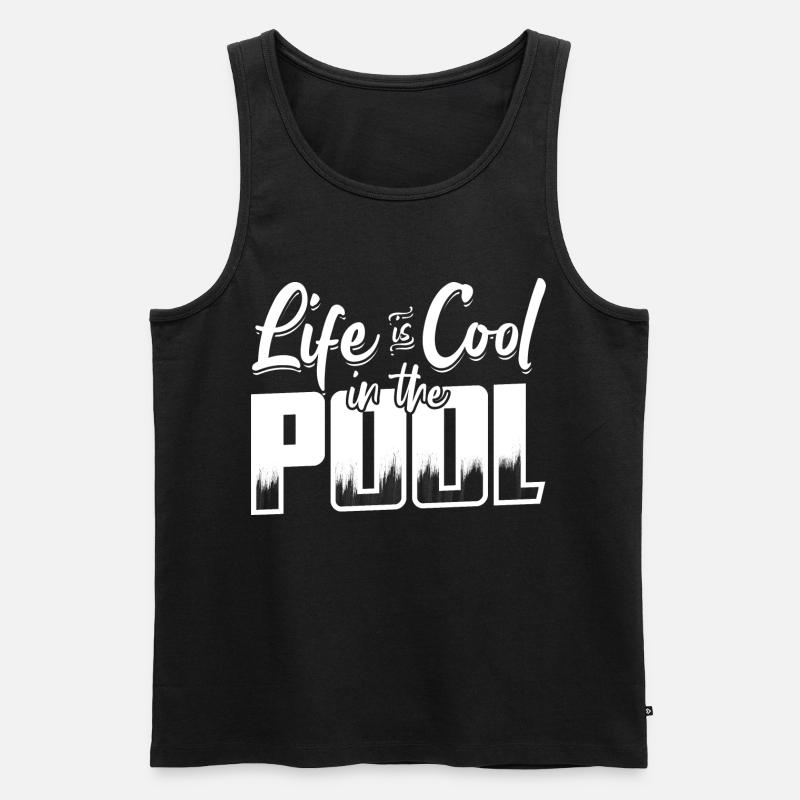 Rettungsschwimmer - Männer Premium Bio Tank Top - Schwarz