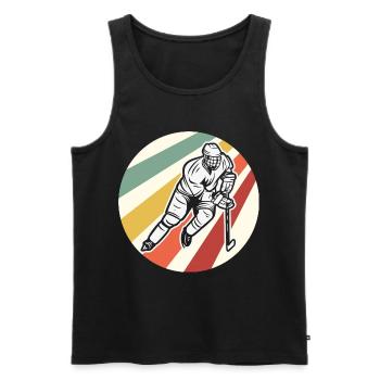 Eishockey - Men's Premium Organic Tank Top - black - Front - Michal (187cm)