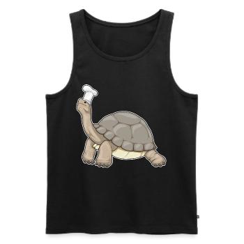 Turtle Chef Chef Chef Hat Cooking - Men's Premium Organic Tank Top - black - Front - Michal (187cm)