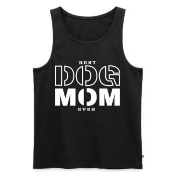 Best Dog Mom Ever - Men's Premium Organic Tank Top - black - Front - Michal (187cm)