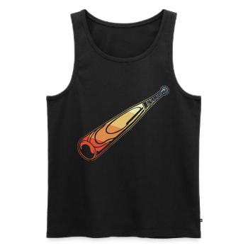 Vintage Baseball Bat - Men's Premium Organic Tank Top - black - Front - AI Model Male 178 light (178cm)