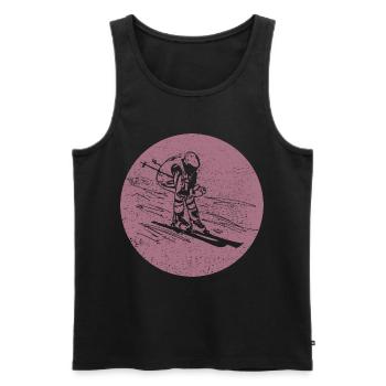 Ski - Ski holiday and skiing retro - Men's Premium Organic Tank Top - black - Front - Michal (187cm)