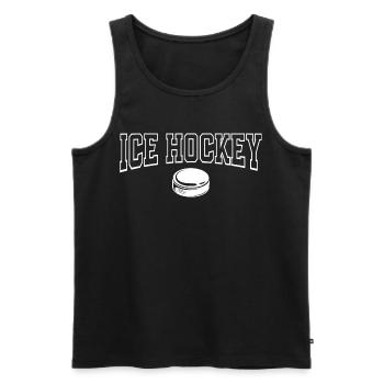 Eishockey  - Men's Premium Organic Tank Top - black - Front - Michal (187cm)
