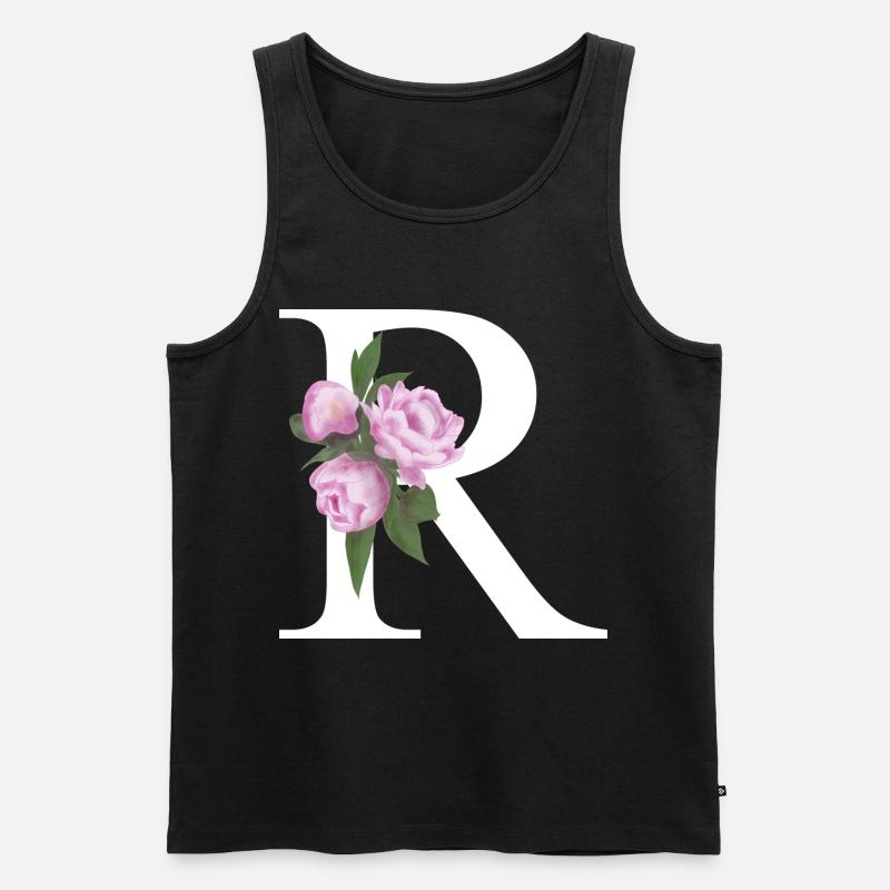 R - Männer Premium Bio Tank Top - Schwarz