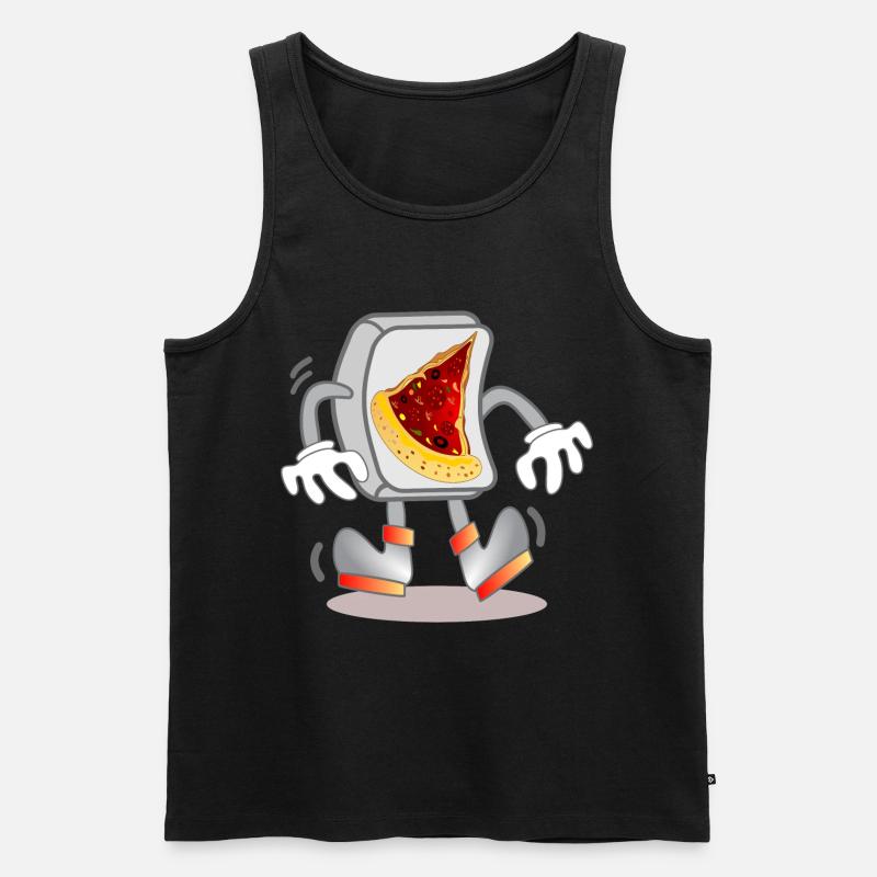 Computer - PIZZA ORDER - Men's Premium Organic Tank Top - black