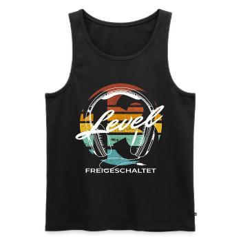 13. Geburtstag Level 13 Gamer Jungen Geschenk - Männer Premium Bio Tank Top - Schwarz - Vorne - AI Model Male 178 light (178cm)