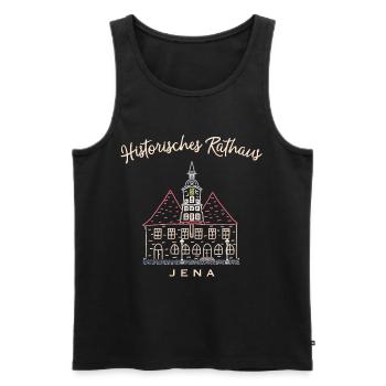Historisches Rathaus Jena, Thüringen - Männer Premium Bio Tank Top - Schwarz - Vorne - AI Model Male 178 light (178cm)