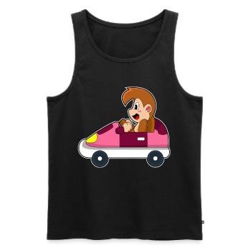 Affe Auto - Männer Premium Bio Tank Top - Schwarz - Vorne - AI Model Male 178 light (178cm)
