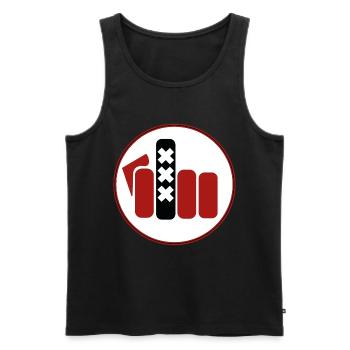 020FY - Men's Premium Organic Tank Top - black - Front - Michal (187cm)