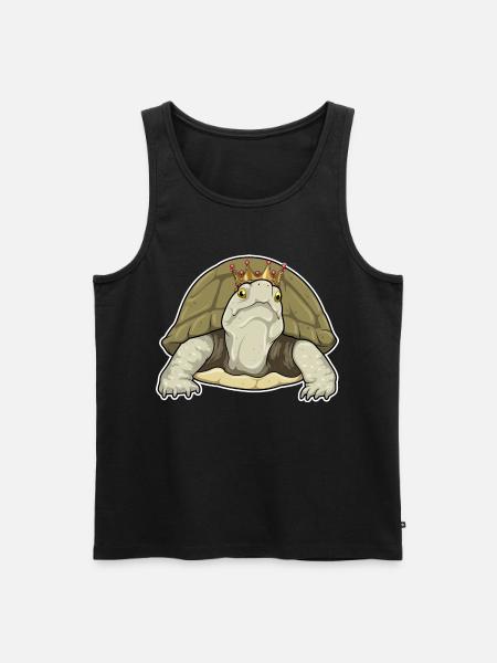 Turtle Crown - Men's Premium Organic Tank Top - black