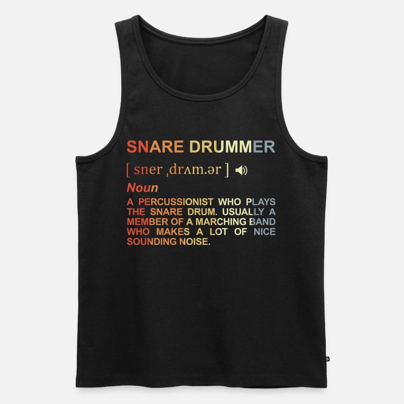 Percussionist Bedeutung - Männer Premium Bio Tank Top - Schwarz