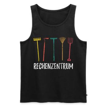 Rechenzentrum - Gärtner Garten Pflanzen - Männer Premium Bio Tank Top - Schwarz - Vorne - Michal (187cm)