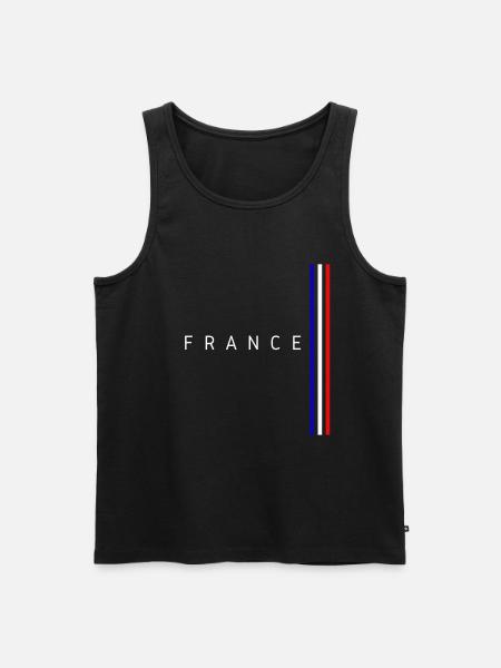 Flag of France - Men's Premium Organic Tank Top - black