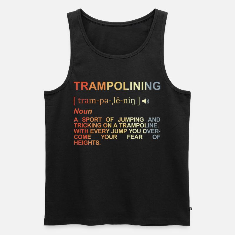 Trampolinspringen Definition - Männer Premium Bio Tank Top - Schwarz