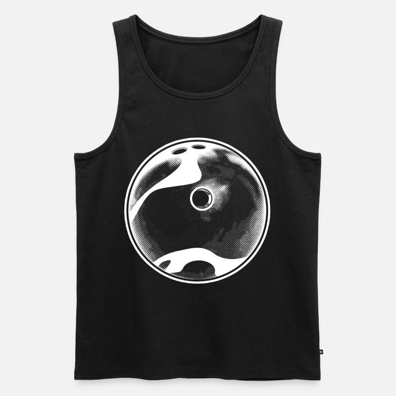 Bowlingkugel - Männer Premium Bio Tank Top - Schwarz
