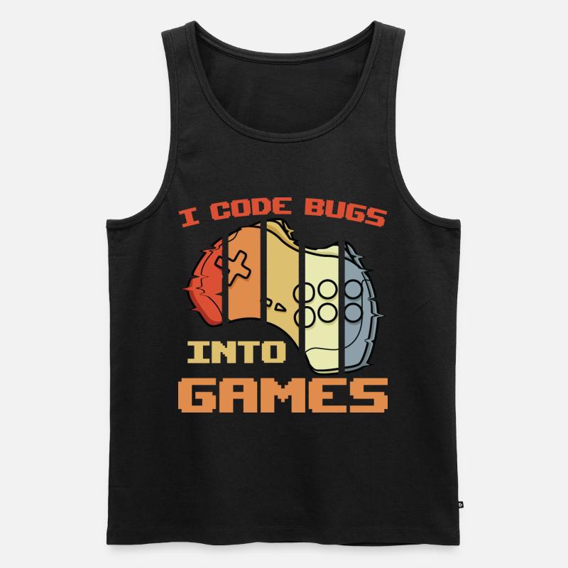 Spieleprogrammierer Witz - Männer Premium Bio Tank Top - Schwarz