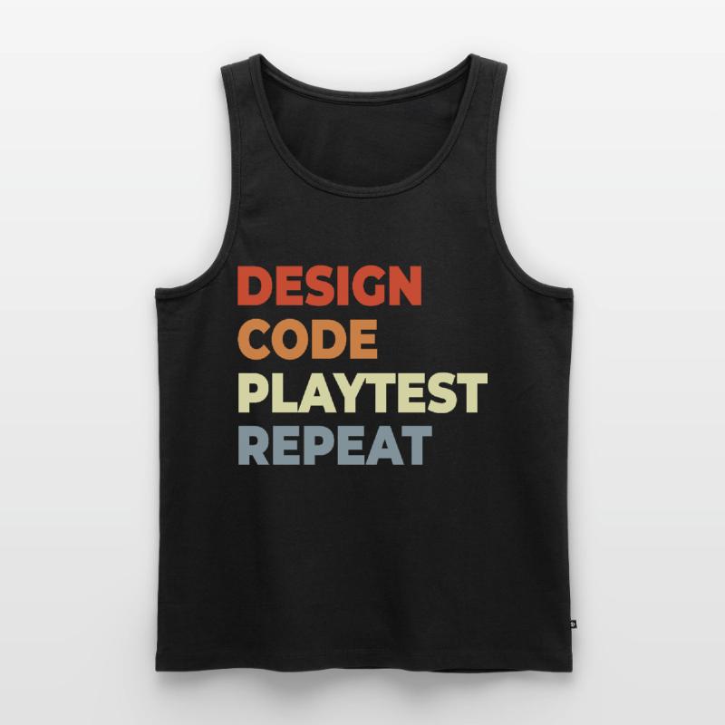 Game Development Workflow Men's Premium Organic Tank Top
