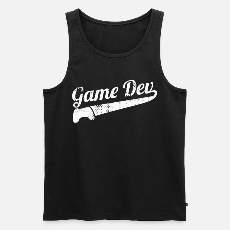 Game Developer - Men's Premium Organic Tank Top - black
