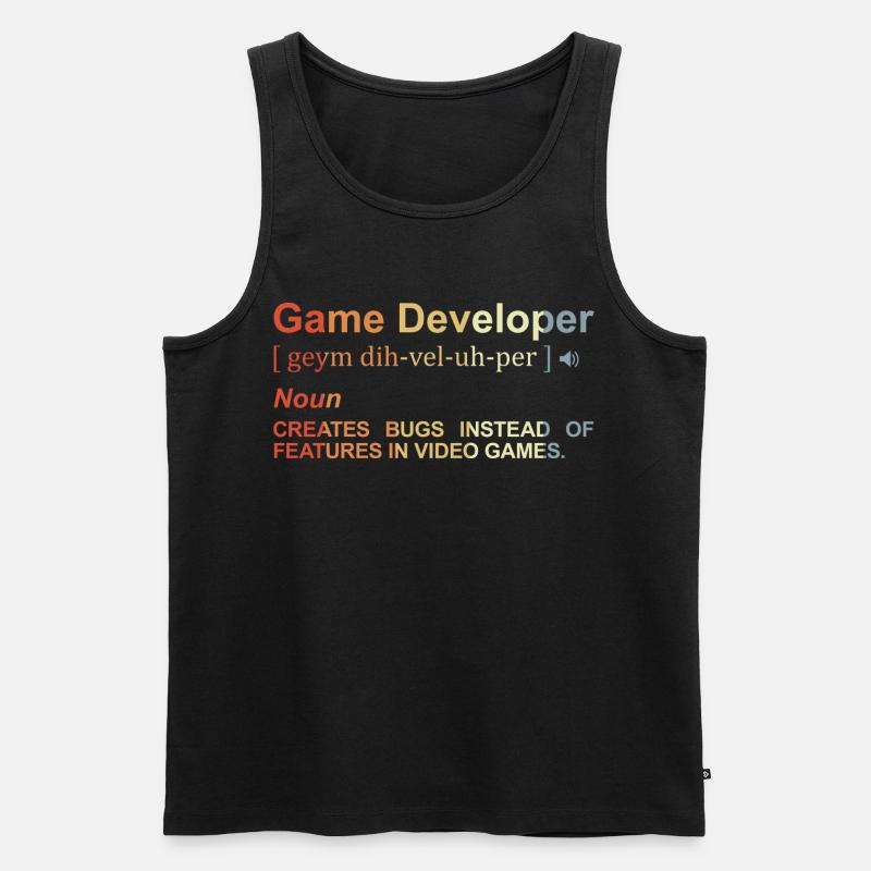 Game Developer Definition - Men's Premium Organic Tank Top - black