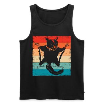 Retro Vintage Sugar Glider Besitzer Sugar Gliders - Männer Premium Bio Tank Top - Schwarz - Vorne - AI Model Male 178 light (178cm)