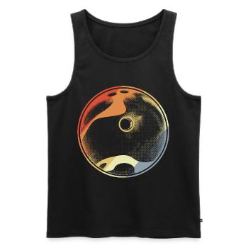 Vintage Bowlingkugel - Männer Premium Bio Tank Top - Schwarz - Vorne - Michal (187cm)