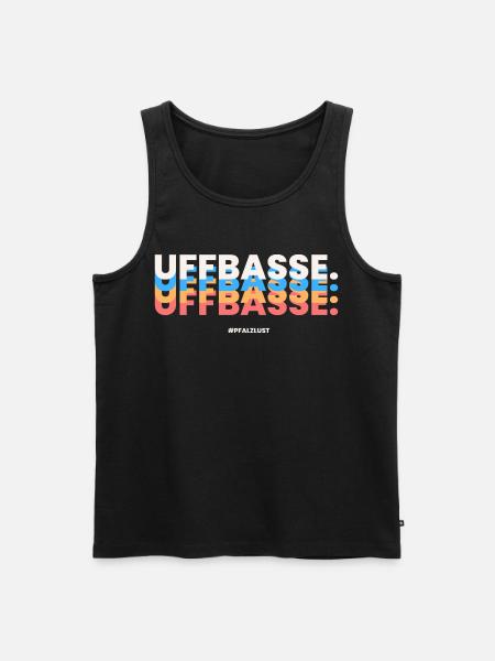 Pfalzlust Uffbasse - Männer Premium Bio Tank Top - Schwarz