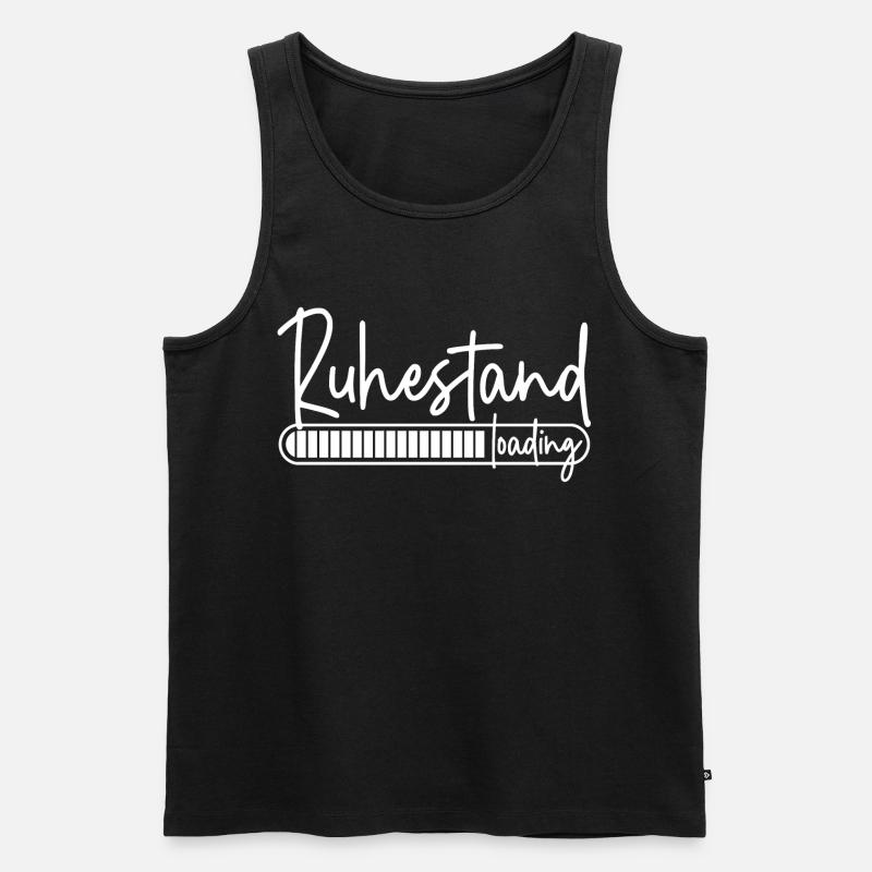 Ruhestand loading - Männer Premium Bio Tank Top - Schwarz