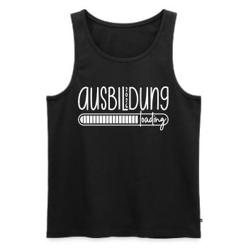 Ausbildung 2026 loading - Azubi - Auszubildender - Männer Premium Bio Tank Top - Schwarz - Vorne - AI Model Male 178 light (178cm)