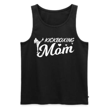 Kickboxer Mother - Men's Premium Organic Tank Top - black - Front - AI Model Male 178 light (178cm)