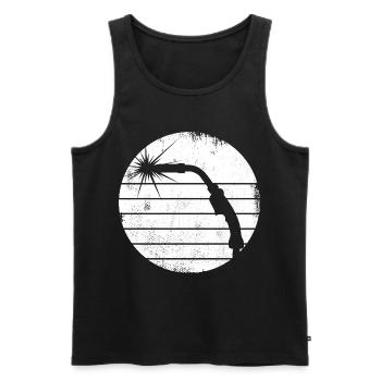 Sketch welding rod - Men's Premium Organic Tank Top - black - Front - AI Model Male 178 light (178cm)