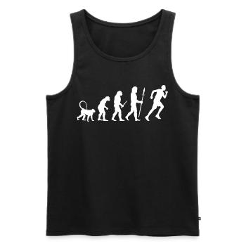 Jogger Evolution - Men's Premium Organic Tank Top - black - Front - AI Model Male 178 light (178cm)