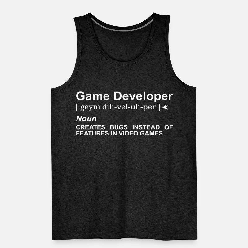Game Developer Meaning Men's Premium Organic Tank Top
