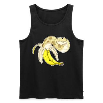 Snake Banane - Débardeur bio Premium Homme - noir - Devant - Michal (187cm)