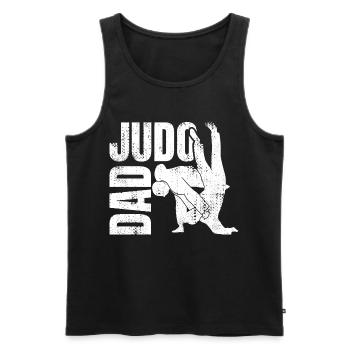 Judo Dad - Männer Premium Bio Tank Top - Schwarz - Vorne - AI Model Male 178 light (178cm)