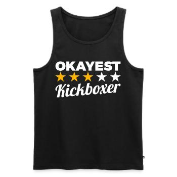 Average kickboxer - Men's Premium Organic Tank Top - black - Front - AI Model Male 178 light (178cm)