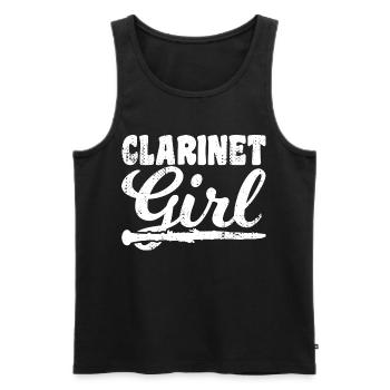 Clarinetist - Men's Premium Organic Tank Top - black - Front - Michal (187cm)