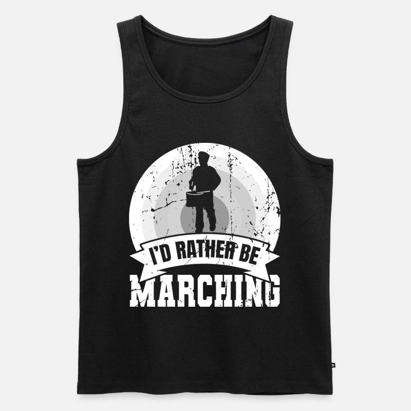 Lustiger Trommler Spruch - Männer Premium Bio Tank Top - Schwarz