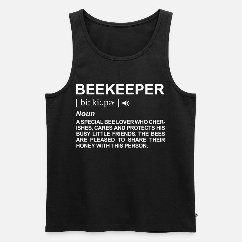 Beekeeper meaning - Men's Premium Organic Tank Top - black